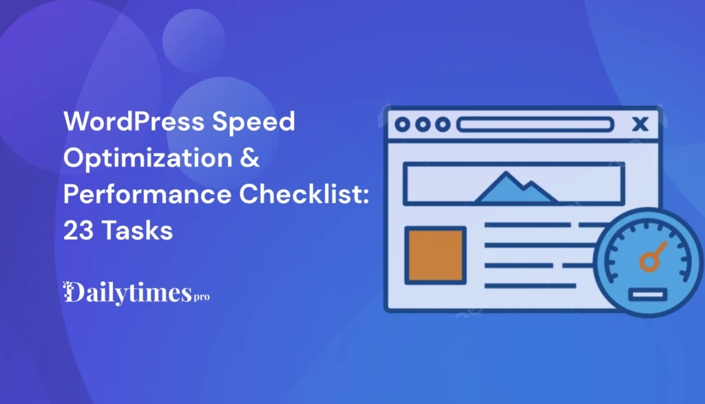 WordPress Speed Optimization Performance